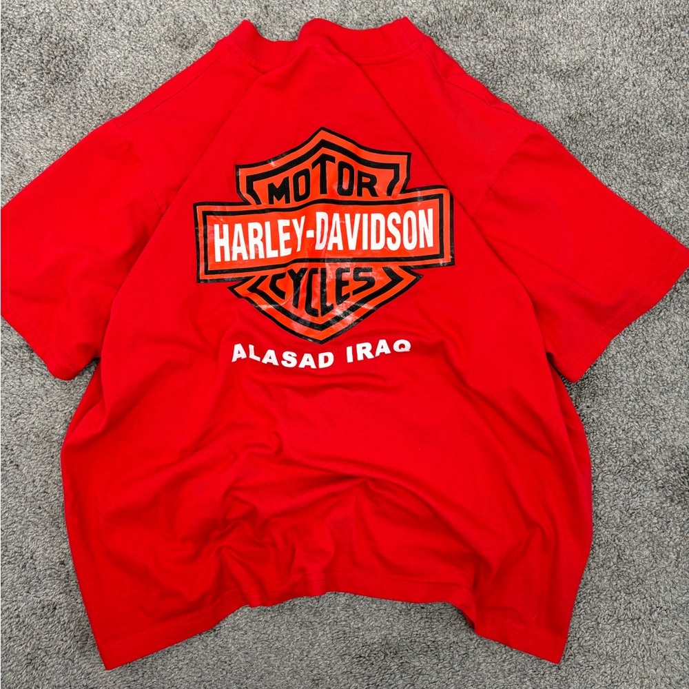 Vintage harley davidson alasad iraq‎ tshirt